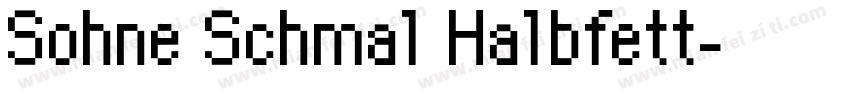 Sohne Schmal Halbfett字体转换